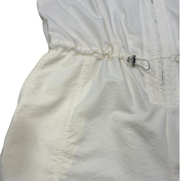 Calia Soft Utility Romper Shorts  Sleeveless Lightweight Cream size XL Relaxed - Picture 4 of 16